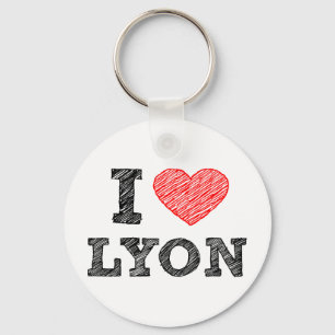 I Liebe Lyon Schlüsselanhänger