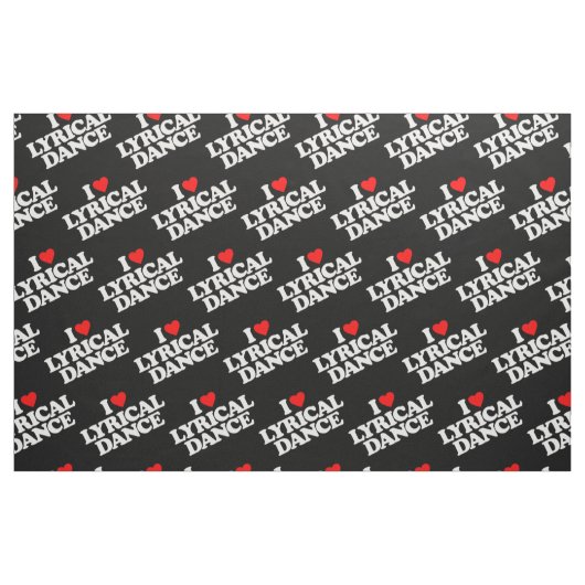 I LIEBE-LYRICAL TANZ STOFF (Fat Quarter (45,7 x 55,9 cm))