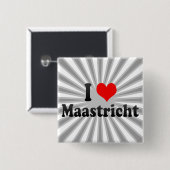 I Liebe Maastricht, die Niederlande Button (Vorne & Hinten)