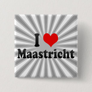 I Liebe Maastricht, die Niederlande Button