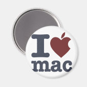 I Liebe Mac Magnet (Vorderseite/Rückseite)