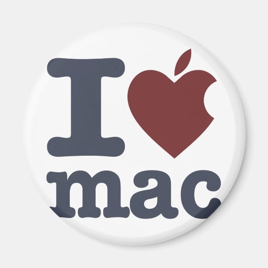 I Liebe Mac Magnet (Vorne)