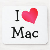 I Liebe Mac Mousepad (Vorne)