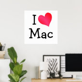 I Liebe Mac Poster (Heimbüro)