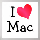 I Liebe Mac Poster (Vorne)