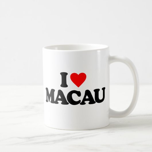 I LIEBE MACAO KAFFEETASSE (Rechts)