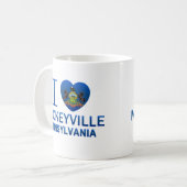 I Liebe Mackeyville, PA Kaffeetasse (Vorderseite Links)