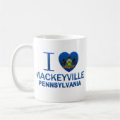 I Liebe Mackeyville, PA Kaffeetasse (Links)