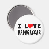 I Liebe Madagascar Magnet (Vorderseite/Rückseite)