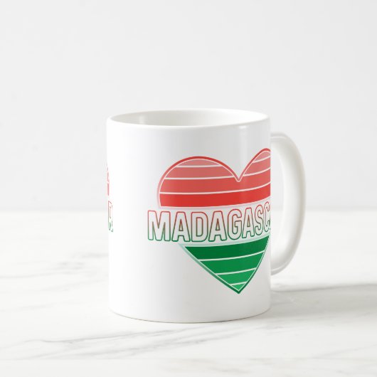 I Liebe Madagaskar, Madagaskar, Madagaskar Kaffeetasse (VorderseiteRechts)