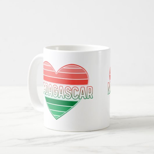 I Liebe Madagaskar, Madagaskar, Madagaskar Kaffeetasse (Vorderseite Links)