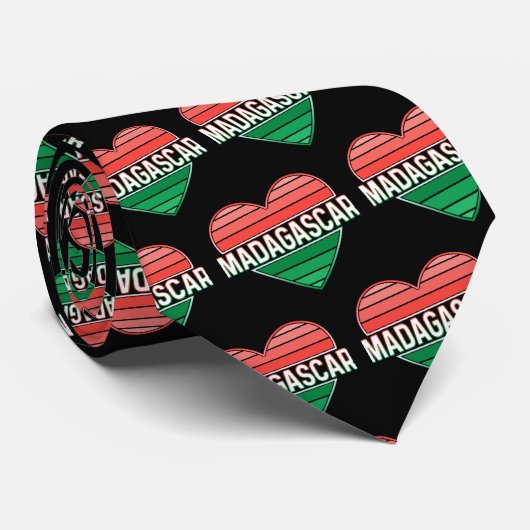 I Liebe Madagaskar, Madagaskar, Madagaskar Krawatte (Gerollt)