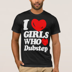I Liebe-Mädchen die Liebe Dubstep (weiß/Rot) T-Shirt