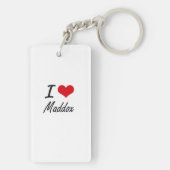I Liebe Maddox Schlüsselanhänger (Rückseite)