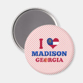 I Liebe Madison, Georgien Magnet (Vorderseite/Rückseite)