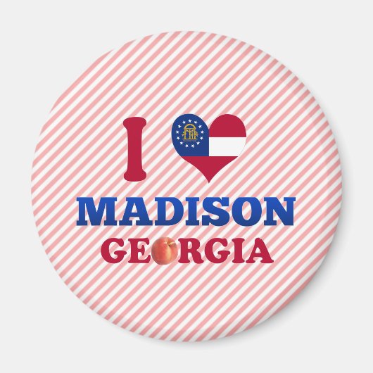 I Liebe Madison, Georgien Magnet (Vorne)