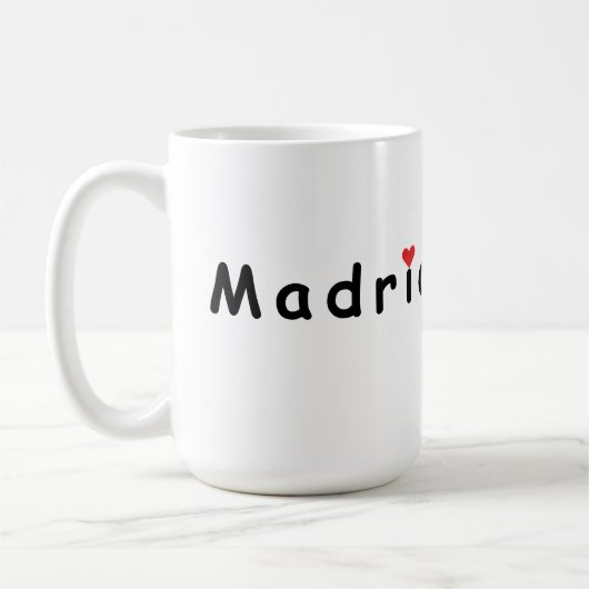 I Liebe Madrid Kaffeetasse (Links)