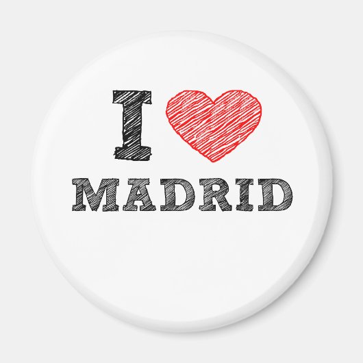 I Liebe Madrid Magnet (Vorne)