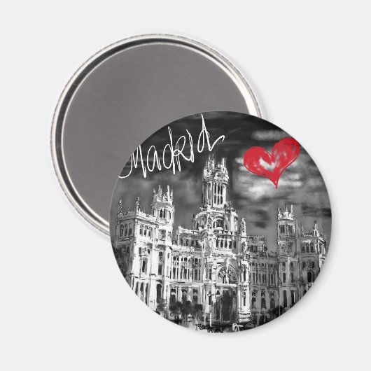 I Liebe Madrid Magnet (Vorderseite/Rückseite)