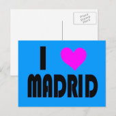 I Liebe Madrid Postcard Postkarte (Vorne/Hinten)