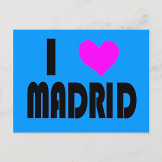 I Liebe Madrid Postcard Postkarte