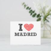 I Liebe Madrid Postkarte (Stehend Vorderseite)