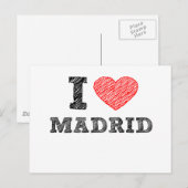 I Liebe Madrid Postkarte (Vorne/Hinten)
