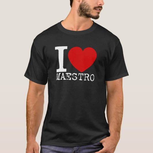 I Liebe-Maestro (weiß) T-Shirt (Vorderseite)