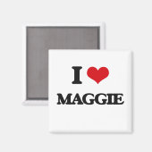 I Liebe Maggie Magnet (Vorderseite/Rückseite)