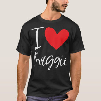 I Liebe Maggie Name Personalisiert Girl BESTE FREU T-Shirt