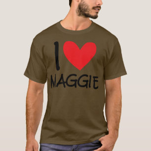I Liebe Maggie Name Personalisiert Girl BESTE FREU T-Shirt