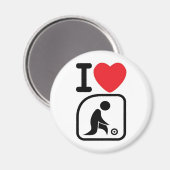 I LIEBE MAGNET (Vorderseite/Rückseite)
