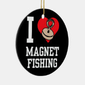 I Liebe Magnet Fischen Fischer Magnets Fisher Keramik Ornament (Rechts)