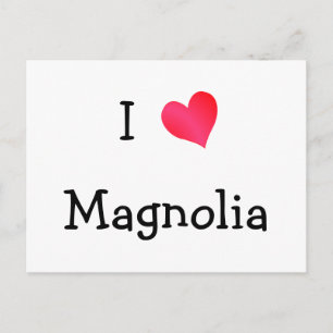 I Liebe Magnolia Postkarte