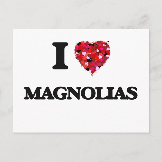 I Liebe Magnolias Postkarte (Vorderseite)