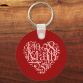 I Liebe Mah Schlüsselanhänger (Vorderseite)