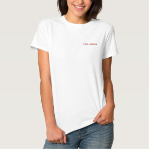 i Liebe mahjong besticktes Hemd Besticktes T-Shirt