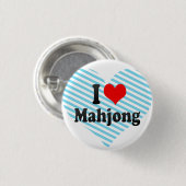 I Liebe Mahjong Button (Vorne & Hinten)