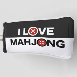 I Liebe Mahjong O ersetzt w/MJ Blume Golf Cover Headcover