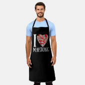 I Liebe Mahjong Schürze (Getragen)