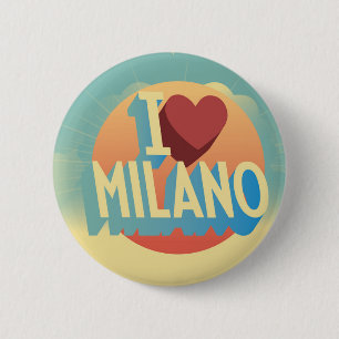 I Liebe Mailand Button