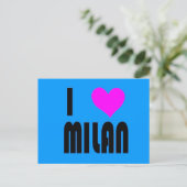 I Liebe Mailand Italien Postkarte (Stehend Vorderseite)