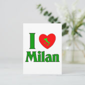 I Liebe Mailand Italien Postkarte (Stehend Vorderseite)