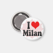 I Liebe Mailand Magnet (Vorderseite/Rückseite)