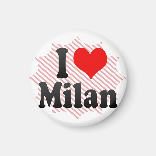 I Liebe Mailand Magnet (Vorne)