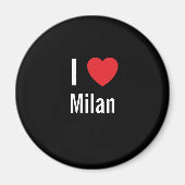 I Liebe Mailand Magnet (Vorne)