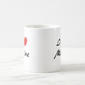 I Liebe Maine Herztypografie Kaffeezubereitung Tas Kaffeetasse (Mittel)