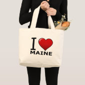 I LIEBE MAINE JUMBO STOFFBEUTEL (Vorderseite (Produkt))