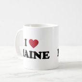 I Liebe Maine Kaffeetasse (Vorderseite Links)