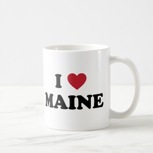 I Liebe Maine Kaffeetasse (Rechts)